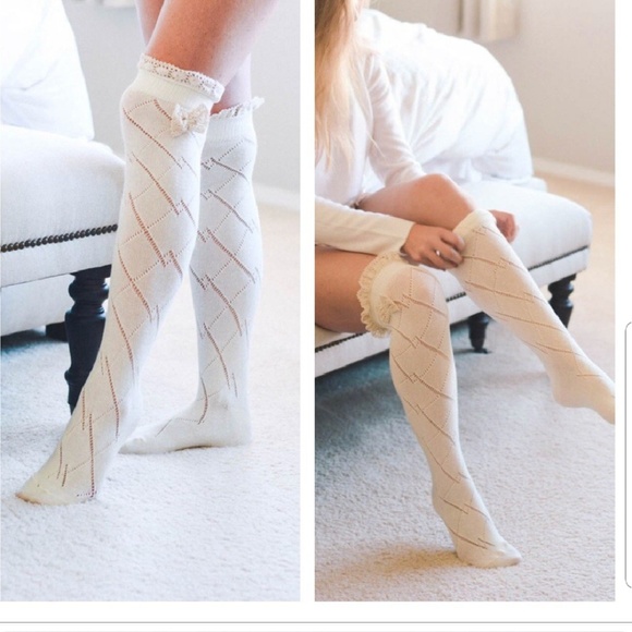 Thigh high crochet socks / leg warmers - Picture 2 of 5